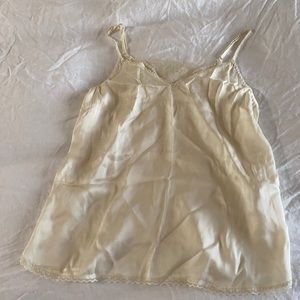 Cami with lace v at back